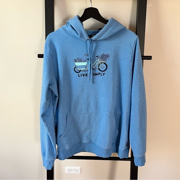 Patagonia Live Simply Market Bike Midweight Hoody - Radar Blue XL Women’s - Picture 10 of 15